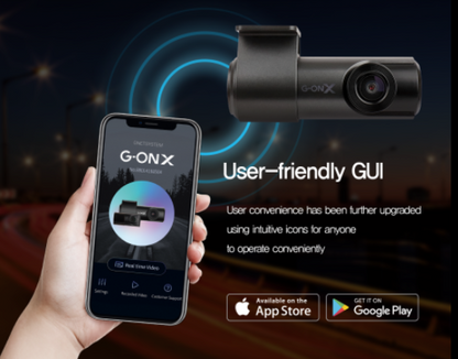 G-ON X Dual-Channel Full HD Dashcamera [Made-in-Korea] | SONY Starvis CMOS Sensor front and rear