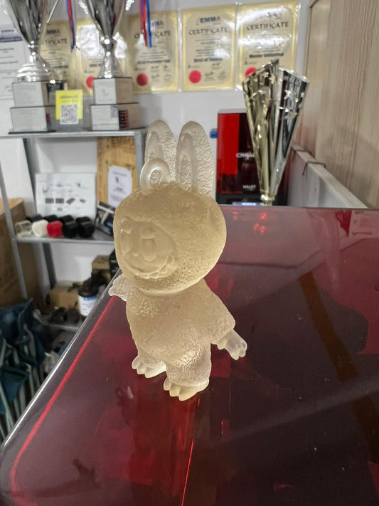 Transparent Labubu Keychain 3d Printed